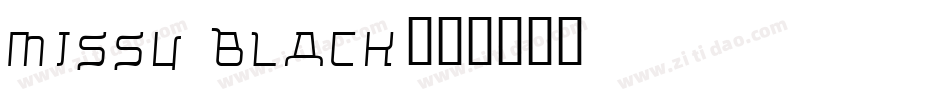 Missu Black字体转换